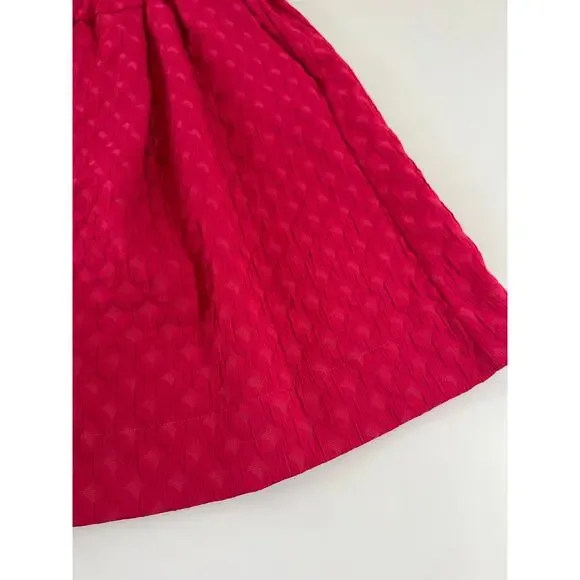 Merlette Smocked Waist Textured Shorts 4 inch Womens Medium Hot Pink Beach Artsy - Picture 9 of 15